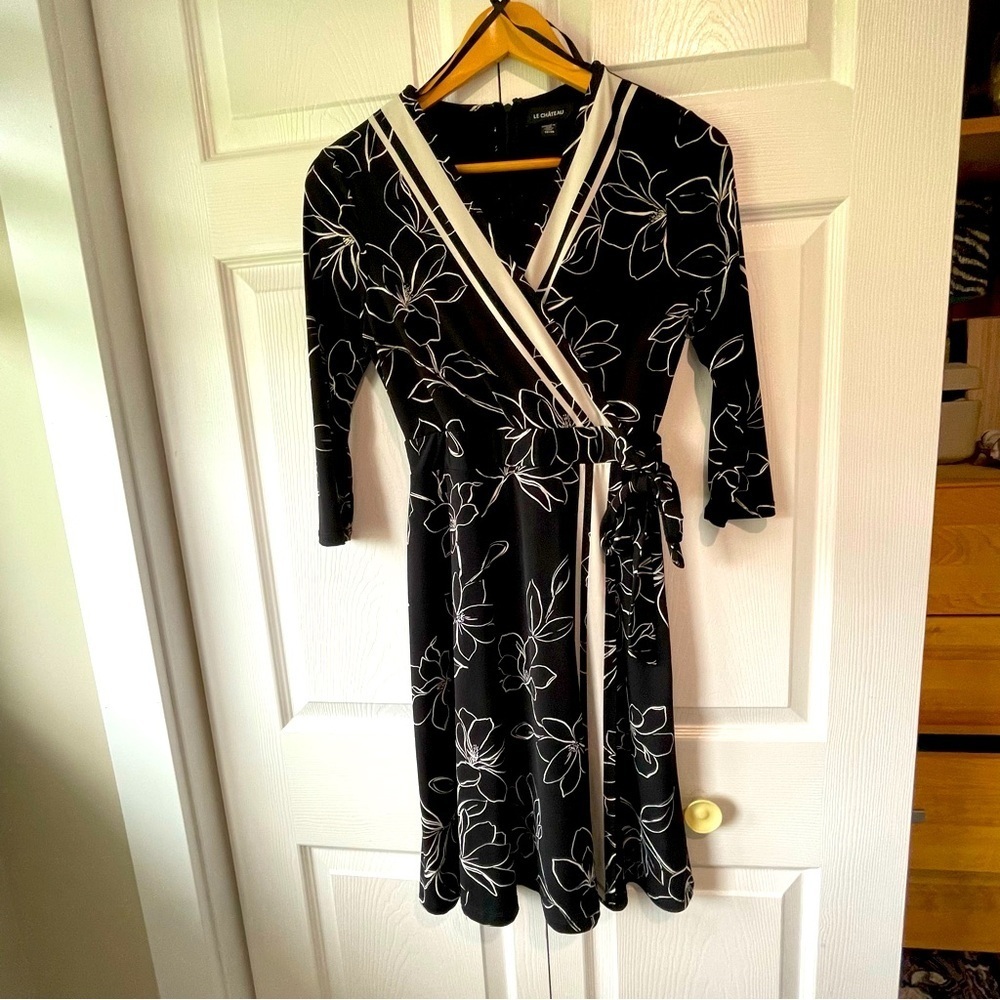 Le Château XS Elegant Lined Dress - Picture 2 of 9